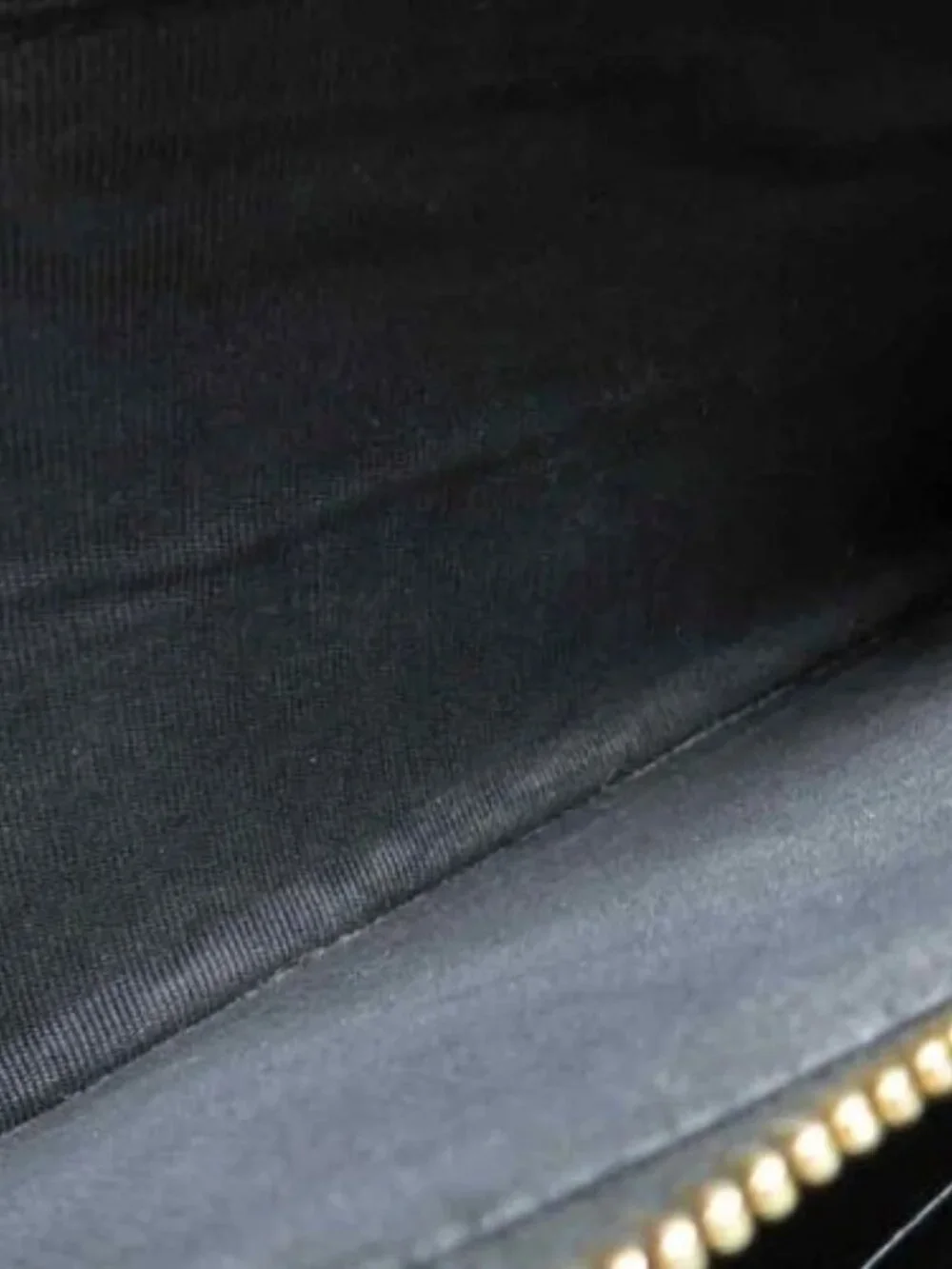 Auth SAINT LAURENT Zip Around Long Wallet Black/Gold Leather/Metal - h31776g - Picture 11 of 15